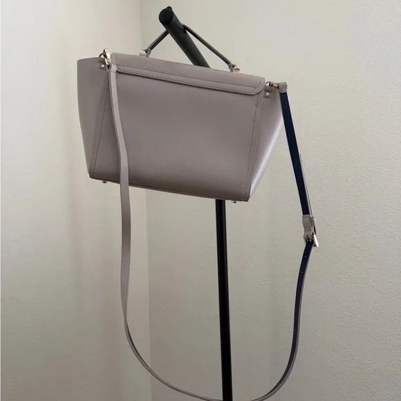 Kate Spade Arbour Hill Lilah Satchel Crossbody Beige Neutral Leather - Picture 5 of 9